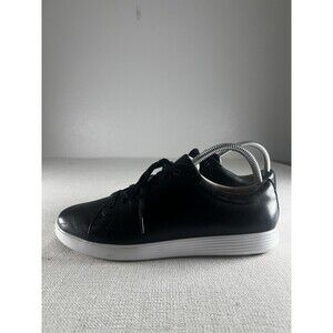 Cole Haan Womens 9B Black Leather Sneakers Lace Up Casual Comfort Shoes